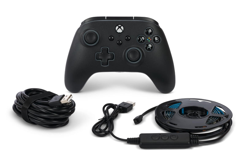 PowerA Advantage Bedrade Controller voor de Xbox Series X|S met Lumectra + RGB ledstrip - Zwart
