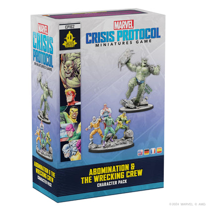 Atomic Mass Games | Marvel Crisis Protocol: Abomination & Wrecking Crew | Expansión | A Partir de 14 Años | para 2 Jugadores | 90 Min por Partida | Multilenguaje (Incluye Español