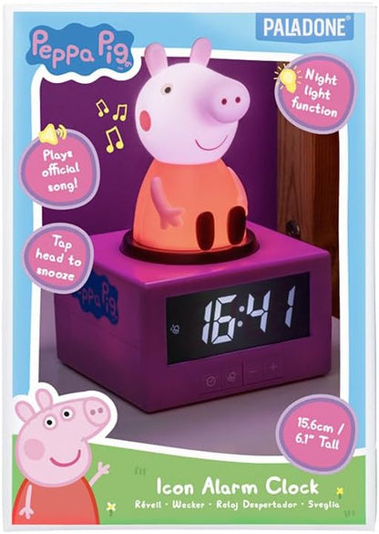 Paladone Peppa Pig Icon Alarm Clock, Multi, One Size