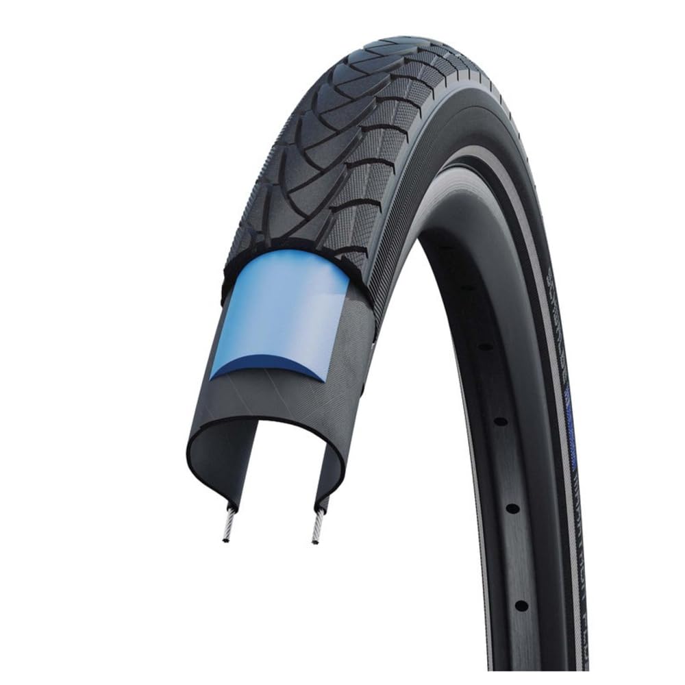Schwalbe Marathon Plus Fahrradreifen – 16 bis 28 Zoll – der unplattbar-Reifen für Fahrräder - SmartGuard
