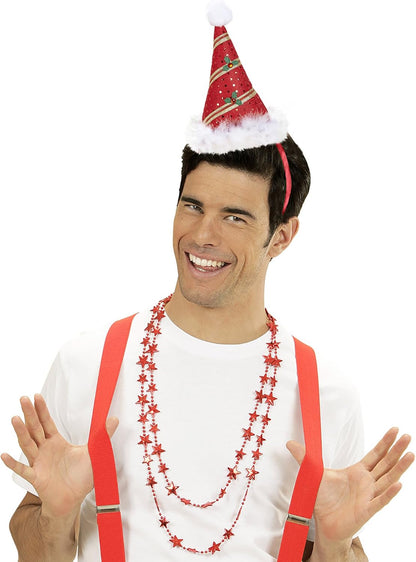 W WIDMANN MILANO Party Fashion- Babbo Natale Cappello Adulto, Multicolore, 5683