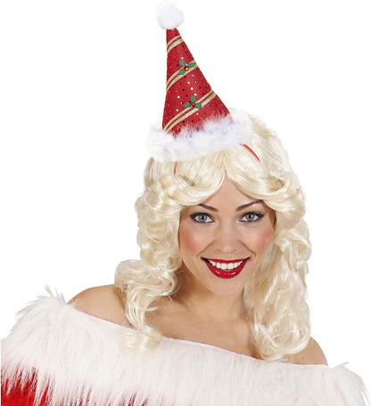 W WIDMANN MILANO Party Fashion- Babbo Natale Cappello Adulto, Multicolore, 5683