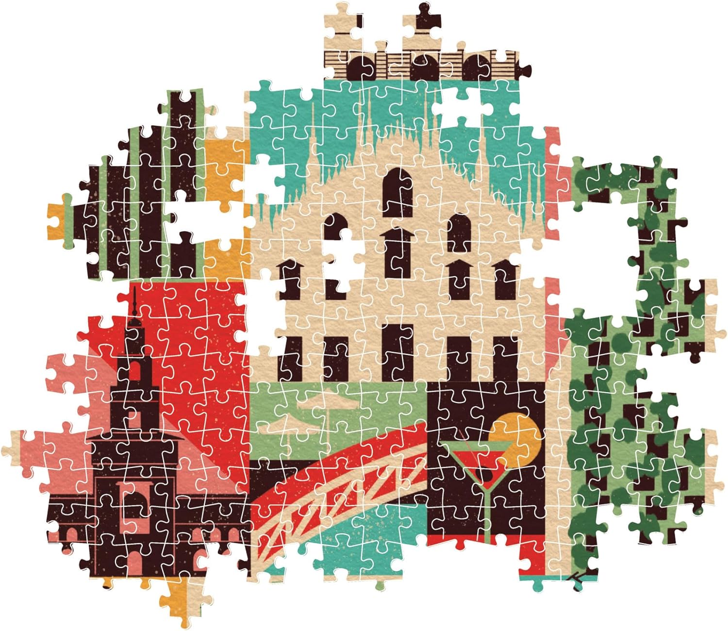 Clementoni Milan Puzzle 1000 Teile Erwachsene - Italien Puzzle Erwachsene in 70 x 50 cm - Puzzle Erwachsene anspruchsvoll von Clementoni 39843