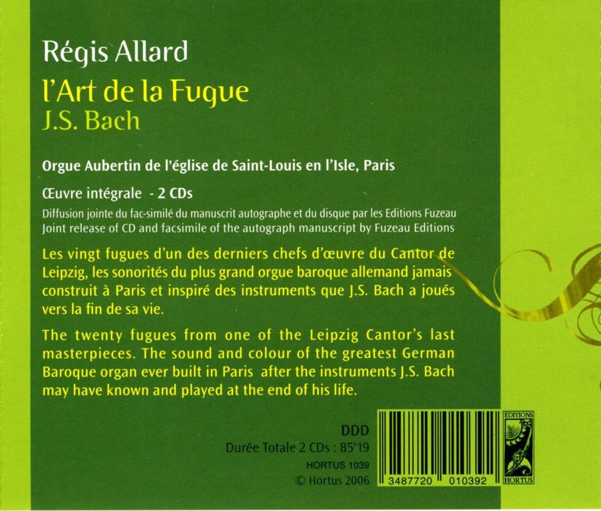 J.S. Bach: L'art De La Fugue