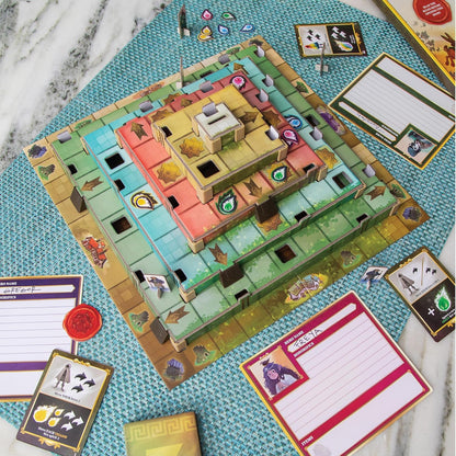 MindWare Ziggurat Cooperative Family Legacy Adventure Game by Matt Leacock & Rob Daviau, Illustrated by Cory Godbey for Ages 8+