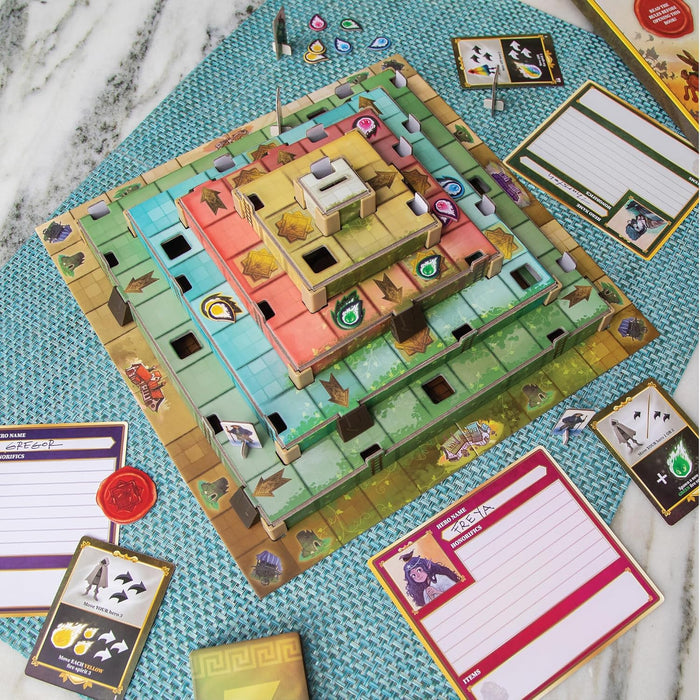 MindWare Ziggurat Cooperative Family Legacy Adventure Game by Matt Leacock & Rob Daviau, Illustrated by Cory Godbey for Ages 8+