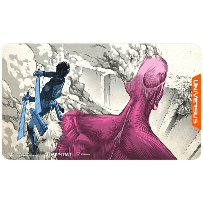 UniVersus: Tapis de jeu Attack on Titan : Origins of Power – Lethal Strike – Tapis de jeu en néoprène 61 x 35,6 cm – Accessoire de jeu de cartes sous licence UVS Games