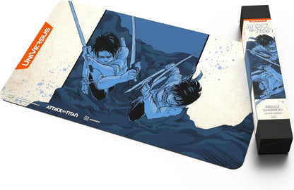 UniVersus: Attack on Titan: Origins of Power - Double Takedown Playmat - 24 x 14 Neoprene Mat, Tabletop Card Game Accessory, UVS Games, Licensed