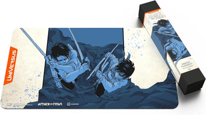 UniVersus: Attack on Titan: Origins of Power - Double Takedown Playmat - 24 x 14 Neoprene Mat, Tabletop Card Game Accessory, UVS Games, Licensed