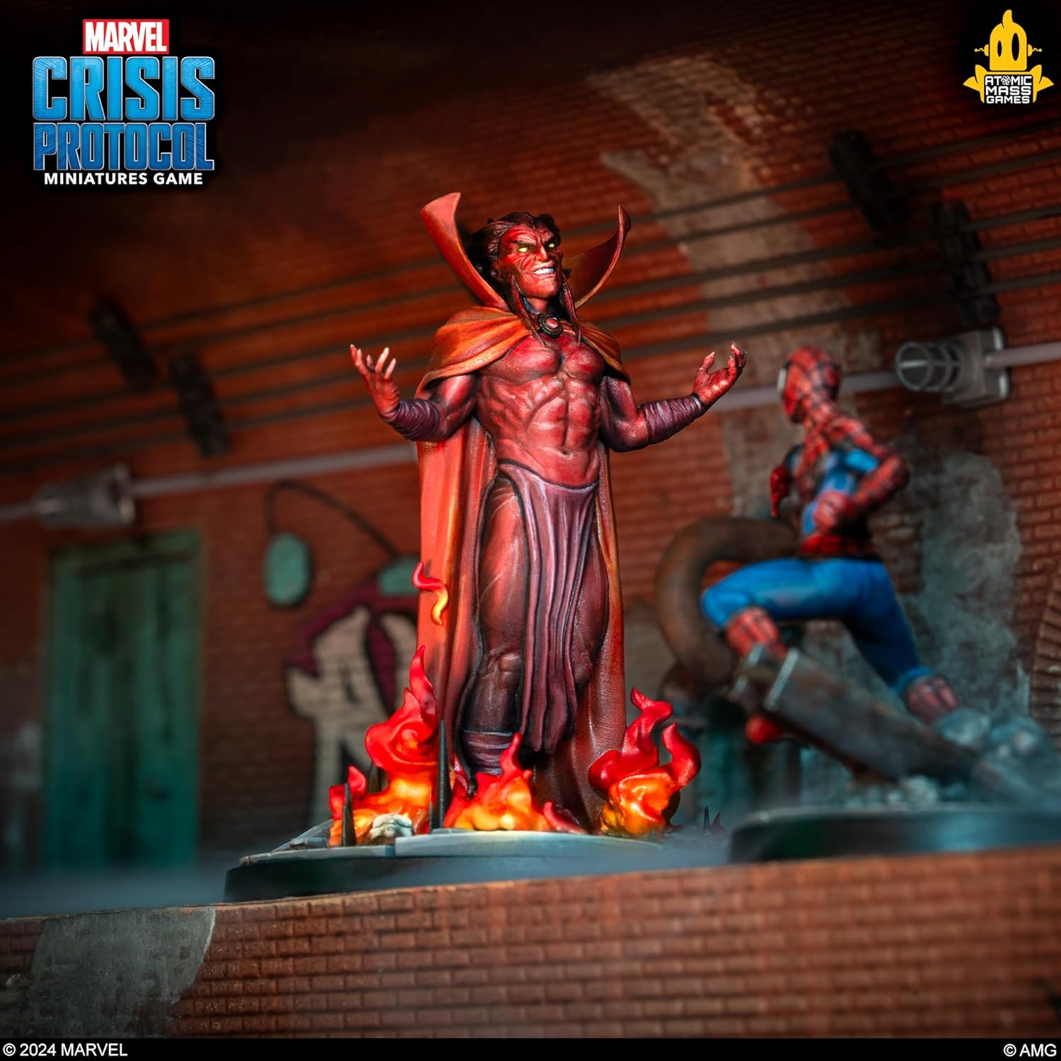 Atomic Mass Games | Marvel Crisis Protocol: Mephisto | Expansión | Juego de Miniaturas | A Partir de 14 Años | para 2 Jugadores | 90 Minutos por Partida | Multilenguaje (Incluye Español