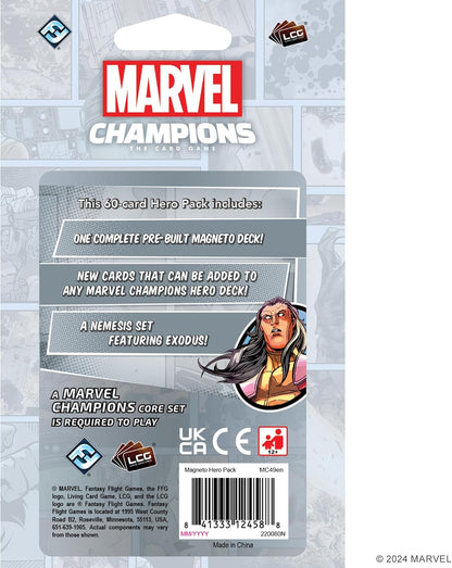 Fantasy Flight Games Marvel Champions The Card Game Magneto Hero Pack - Superhelden-Strategiespiel, Kooperatives Spiel für Kinder und Erwachsene, ab 14 Jahren, 1-4 Spieler, 45-90 Minuten Spielzeit