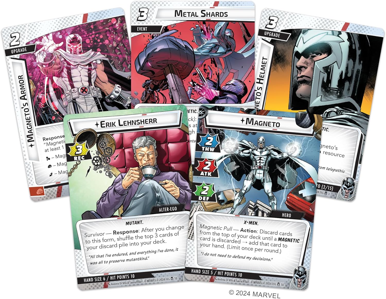 Fantasy Flight Games Marvel Champions The Card Game Magneto Hero Pack - Superhelden-Strategiespiel, Kooperatives Spiel für Kinder und Erwachsene, ab 14 Jahren, 1-4 Spieler, 45-90 Minuten Spielzeit