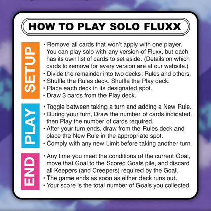 Solo Fluxx Alfombra de juego