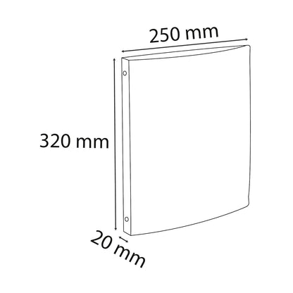 Exacompta Neo Deco Ring Binder A4 15mm Assorted Colours PK10 - 54350E