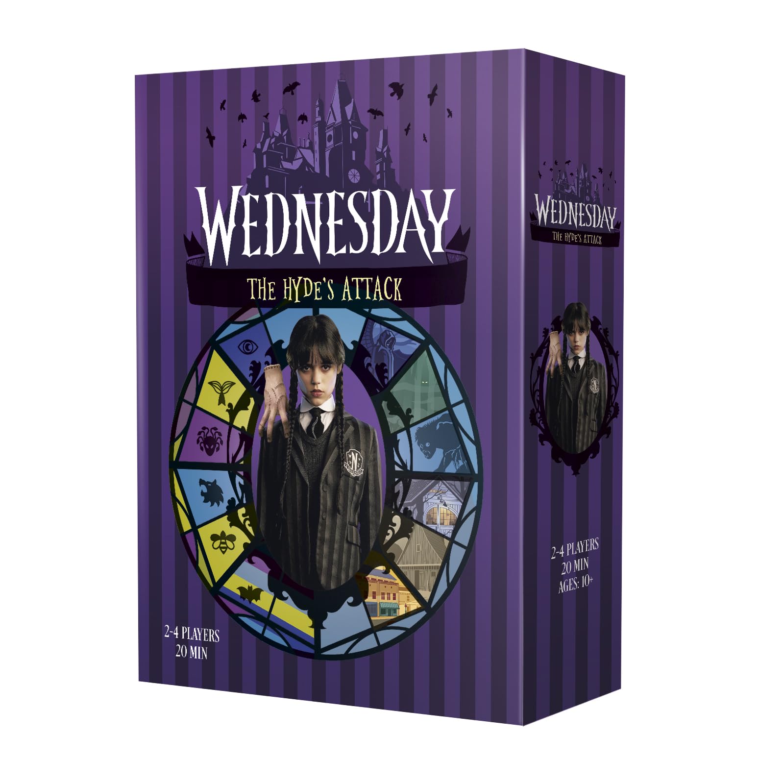 Mixlore | Wednesday - The Hyde's Attack | Cooperative Board Game | Ages 10+ | 2-4 Players | 20 Minutes Playing Time