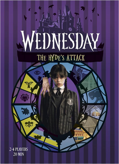 Mixlore | Wednesday - The Hyde's Attack | Cooperative Board Game | Ages 10+ | 2-4 Players | 20 Minutes Playing Time
