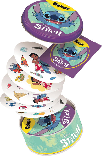 Asmodee | Dobble Disney Lilo and Stitch | Family Card Game | Ages 6+ | 2-8 Players | 15 Minutes Playing Time Lilo & Stitch