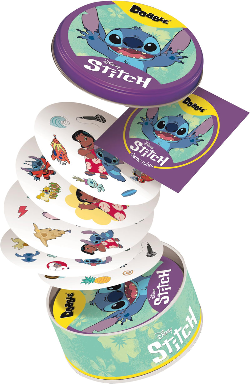 Asmodee | Dobble Disney Lilo and Stitch | Family Card Game | Ages 6+ | 2-8 Players | 15 Minutes Playing Time Lilo & Stitch