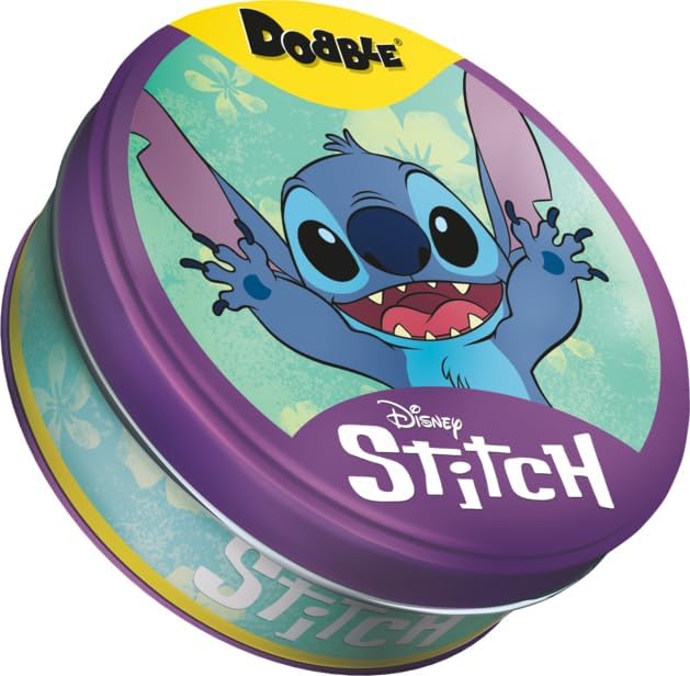 Asmodee | Dobble Disney Lilo and Stitch | Family Card Game | Ages 6+ | 2-8 Players | 15 Minutes Playing Time