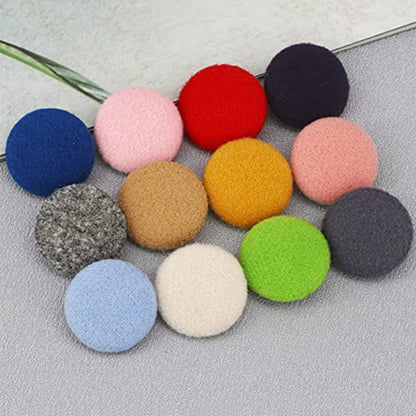 Plawee 1 Set of Cover Buttons with 5 Different Size Buttons and Tools, DIY Fabric Button with Manufacturer, 100 Sets of Buttons and 5 Button Machine Tools