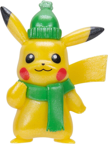Pokémon Holiday Advent Calendar - Features 16 2-Inch Battle Figures with Special Finish and Eight Unique Accessories
