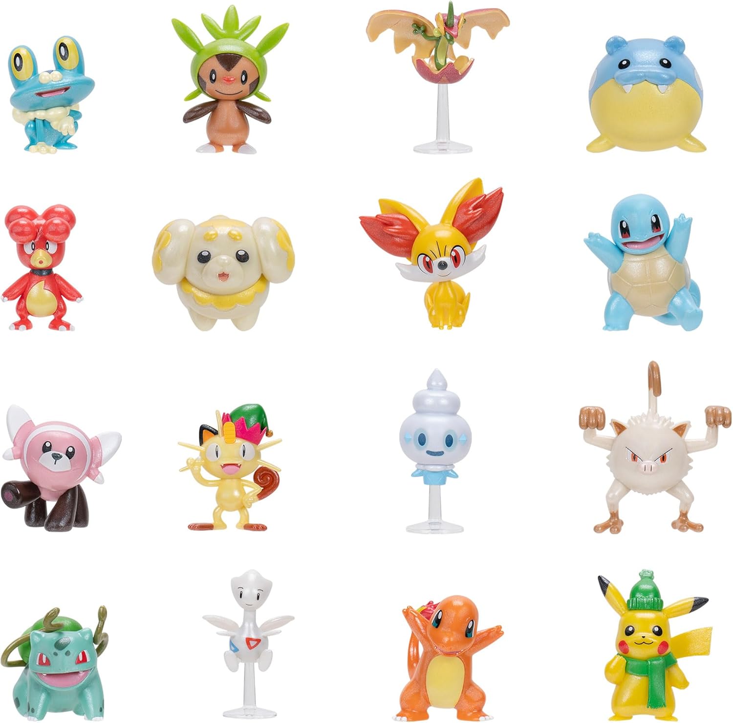 Pokémon Holiday Advent Calendar - Features 16 2-Inch Battle Figures with Special Finish and Eight Unique Accessories
