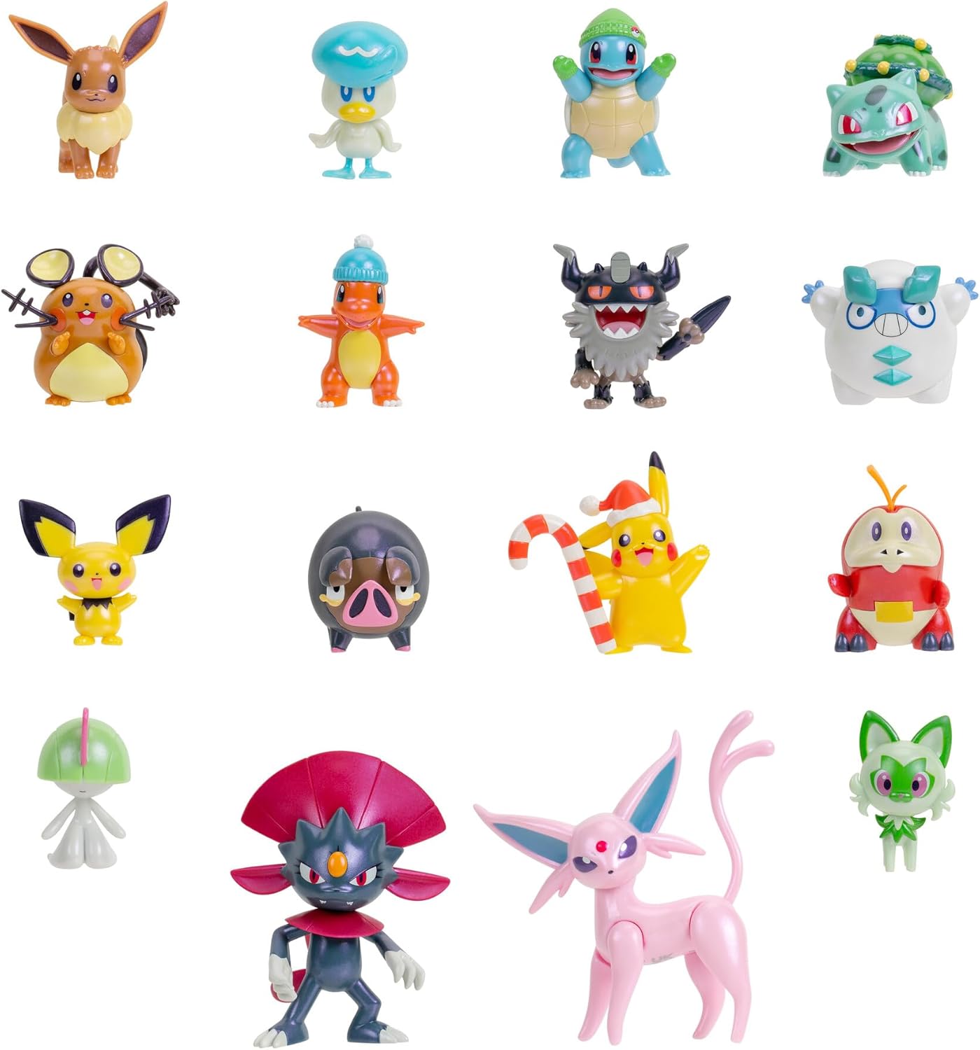 Pokémon PKW3624 - Battle Figure Deluxe Adventskalender 2024, offizieller Pokémon Kalender mit Licht, Sound und 24 Überraschungen