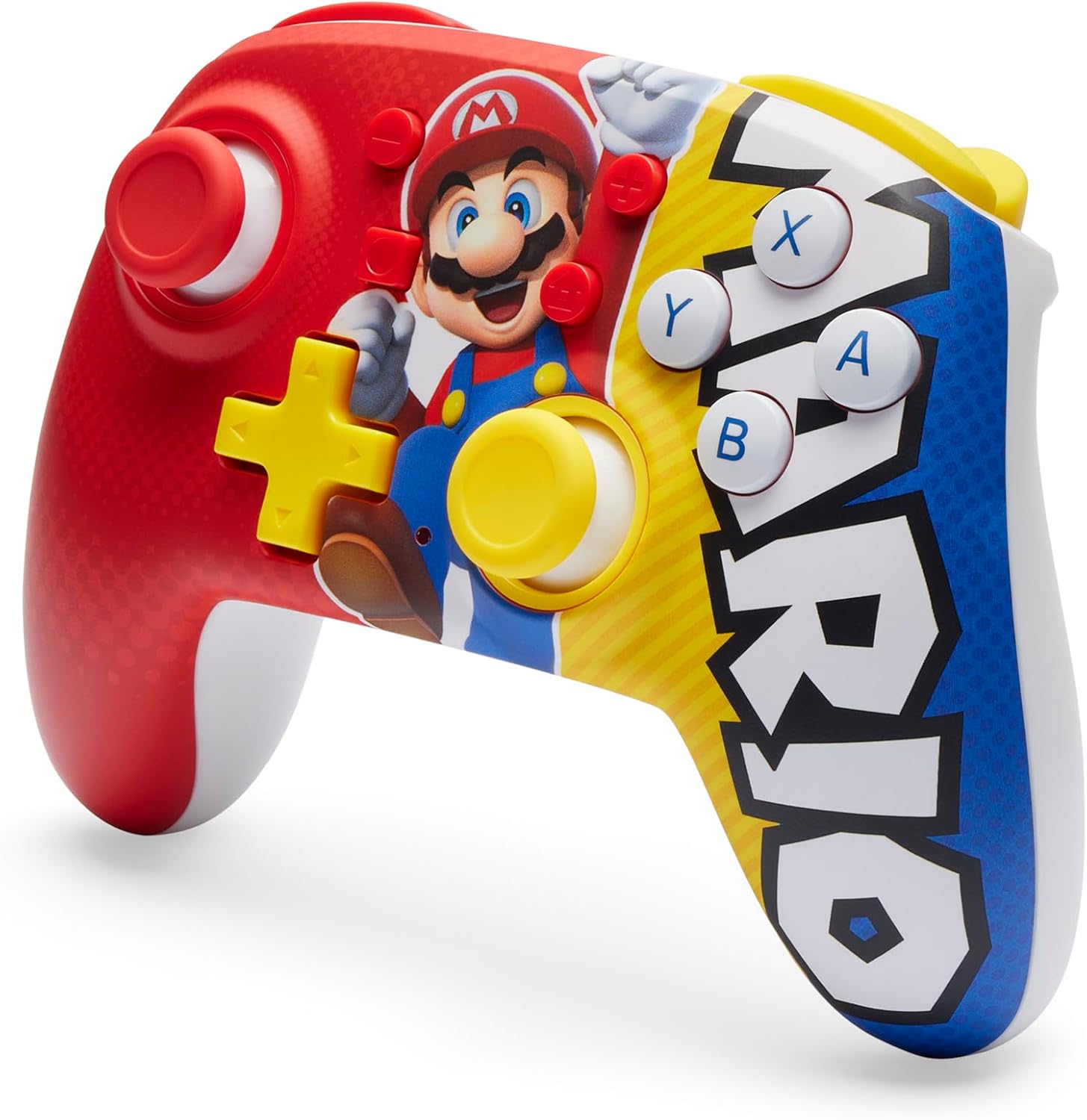 PowerA Nano Enhanced Wireless Controller for Nintendo Switch, Switch Lite & OLED Model, Rechargeable Bluetooth Gamepad with up to 20 Hours of Play Time, Official: Mario Victory