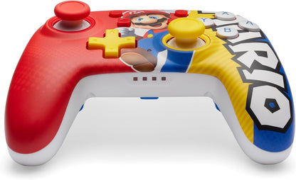 PowerA Nano Enhanced Wireless Controller for Nintendo Switch, Switch Lite & OLED Model, Rechargeable Bluetooth Gamepad with up to 20 Hours of Play Time, Official: Mario Victory