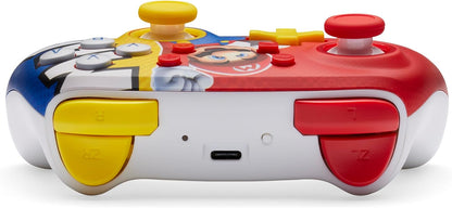 PowerA Nano Enhanced Wireless Controller for Nintendo Switch, Switch Lite & OLED Model, Rechargeable Bluetooth Gamepad with up to 20 Hours of Play Time, Official: Mario Victory