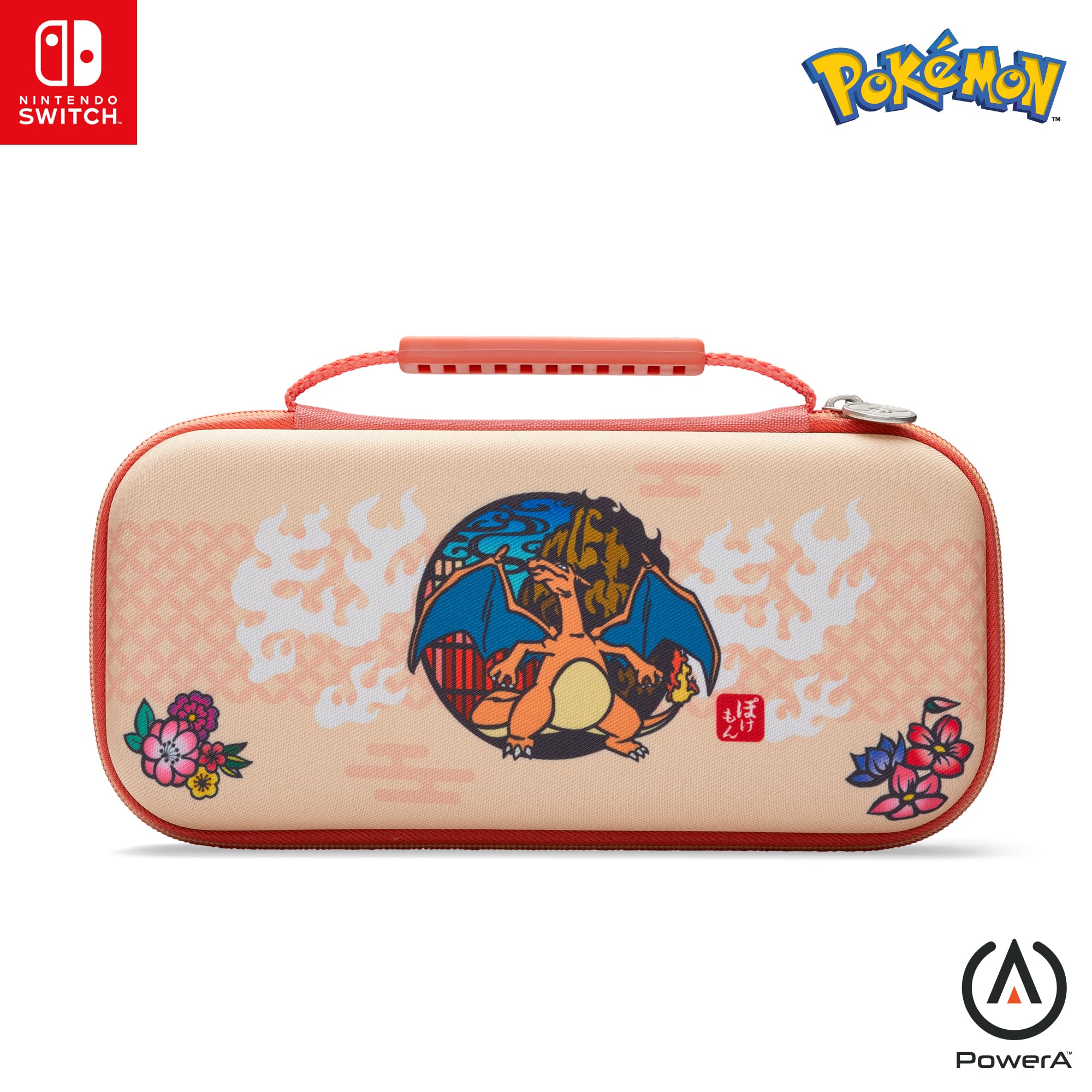 PowerA beschermhoes voor Nintendo Switch (OLED model), Nintendo Switch en Nintendo Switch Lite - Charizard-bloesem, Beschermhoes, Gamehoes, Consolehoes, Accessoires, Opslag, Officieel gelicentieerd