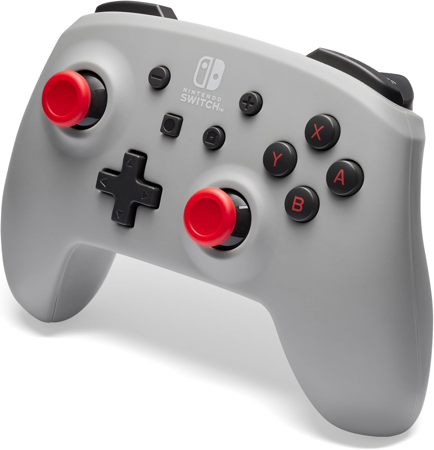 PowerA draadloze controller voor de Nintendo Switch - Retrogrijs, Switch - OLED-model, Switch Lite, gamepad, gamecontroller, Bluetooth-controller, bewegingscontroller, officieel gelicentieerd