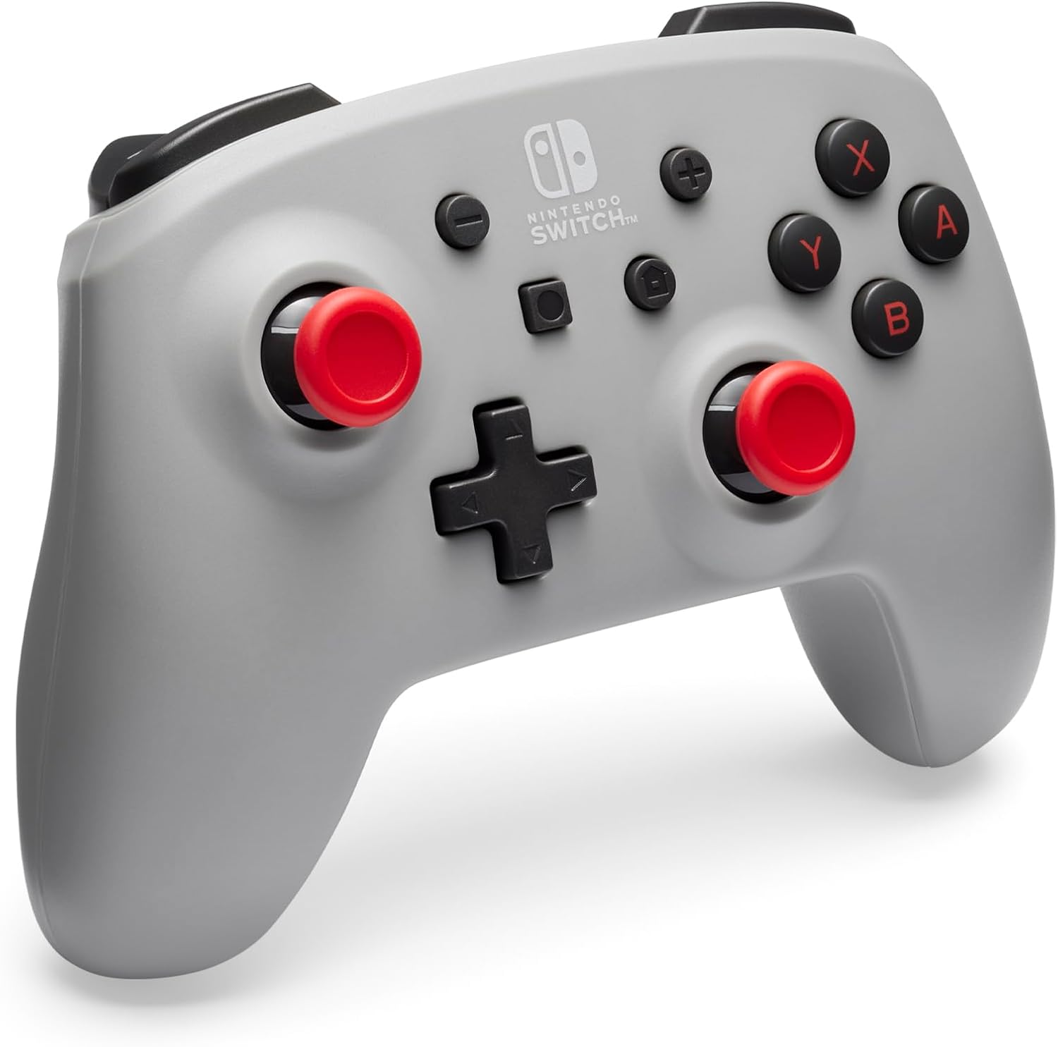 PowerA draadloze controller voor de Nintendo Switch - Retrogrijs, Switch - OLED-model, Switch Lite, gamepad, gamecontroller, Bluetooth-controller, bewegingscontroller, officieel gelicentieerd