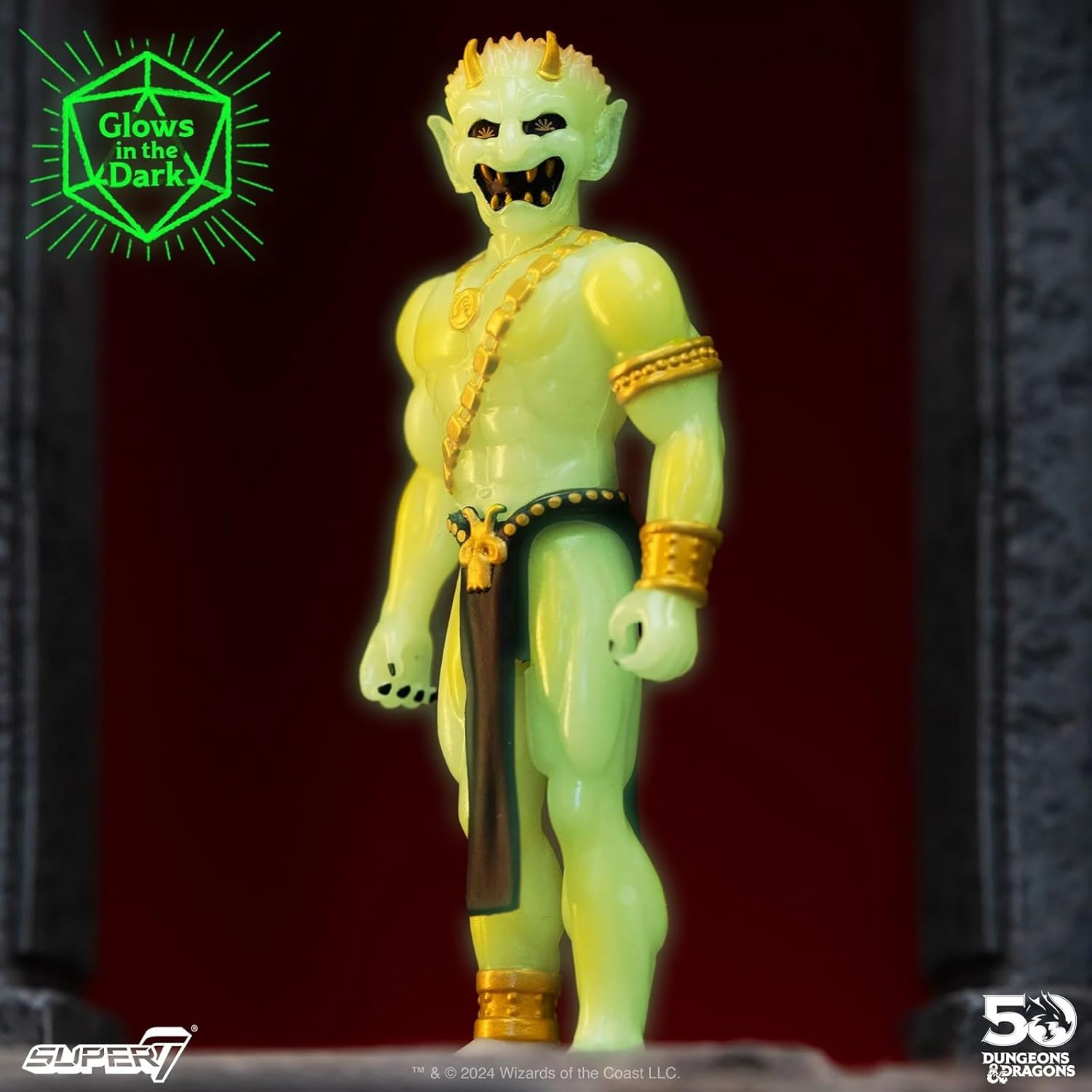 Super7 Dungeons and Dragons Efreeti Glow Reaction Figure 3.75 Inch