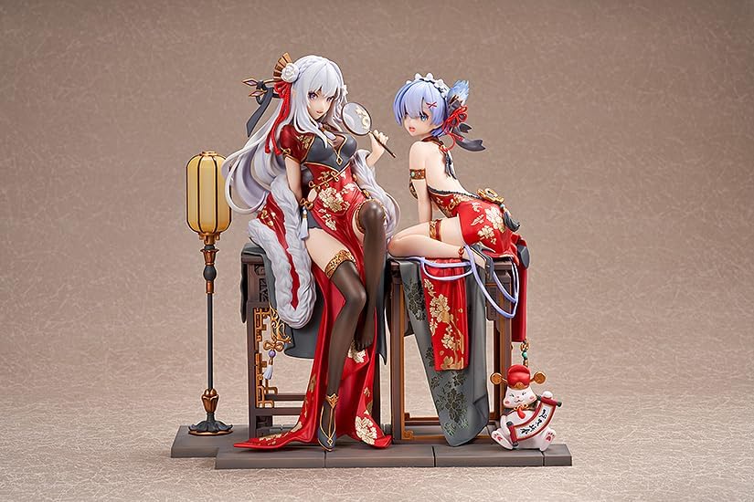 KADOKAWA - Rem Graceful Beauty 2024 New Year Ver. Statue 22cm re Zero Starting Life in Another World 1/7 Scale, Color Black (KAD24190)