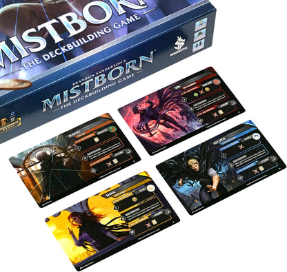 Mistborn Deckbuilding Game - Forge Alliances in Epic Metal-Burning Battles - Cooperative Card Game by Designer John - Immersive Strategic Gameplay