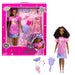 Barbie Doll for Preschoolers, My First Barbie “Brooklyn” Deluxe Doll, 13.5 Inch doll, Black Hair, Accessories, Poseable Body, Party & Bedtime Themed Fashions, from 3 Years, HMM67