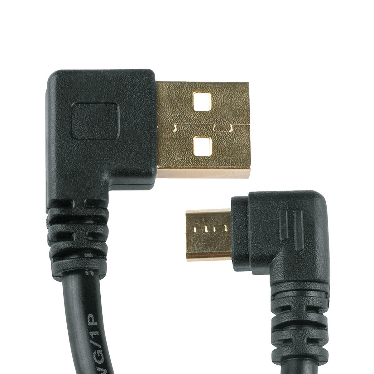SKS GERMANY COMPIT KABEL Micro USB, câble de charge court avec fiche coudée, câble de charge Android (accessoire pour le système COMPIT, pour recharger avec le powerbank COM/UNIT, pratique et discret