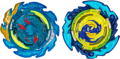 Beyblade Burst QuadStrike Comet Helios H8 and Tidal Pandora Epic P8 Spinning Top Twin Pack, Battle Spinning Top Toy