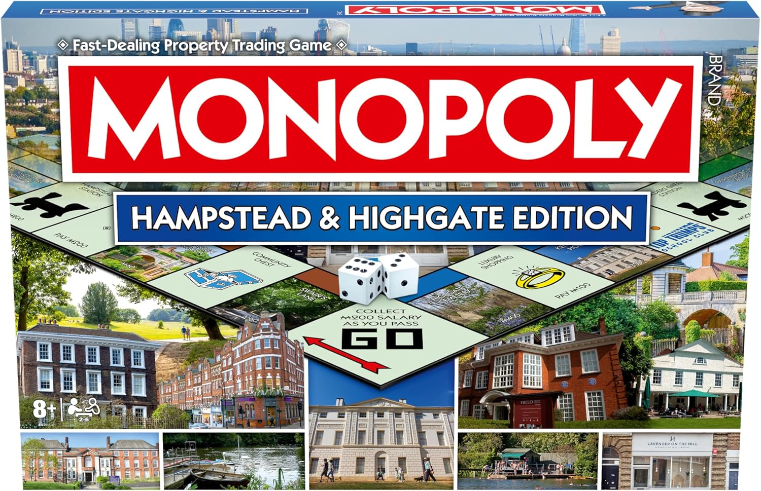 Winning Moves Hampstead & Highgate Monopoly Regional Monopoly Board Game