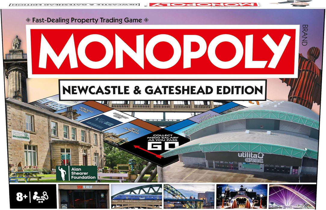 Winning Moves Newcastle & Gateshead Monopoly Regional Monopoly Board Game