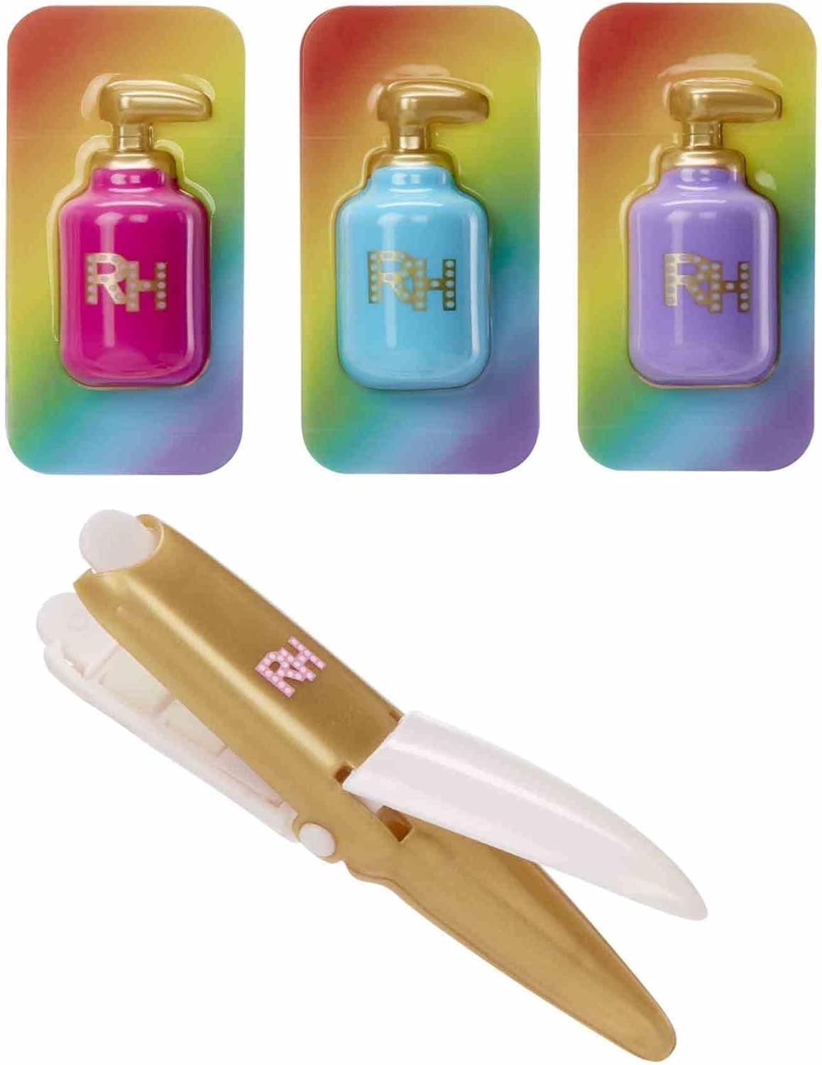 Rainbow High Styling Head - 33 cm Bella - 4-in-1 Playset with Washable Hair Creams, Nail Polish, Brush, & Hair Colouring Tool, Style, Colour, and Polish, Rinse & Repeat, For Kids 4-12 Years Old