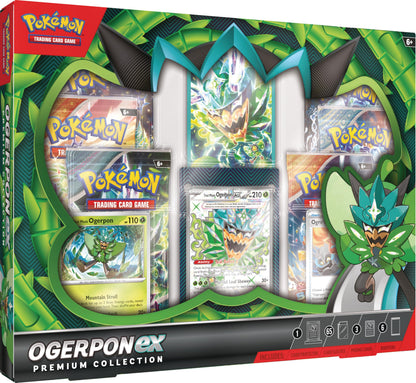 Pokémon TCG:Ogerpon ex Premium Collection (3 Foil Cards & 6 Boosters