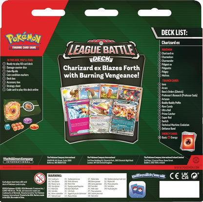 Pokémon TCG: Charizard ex League Battle Deck (1 Ready-to-Play 60-Card Deck Including Charizard ex and Pidgeot ex)