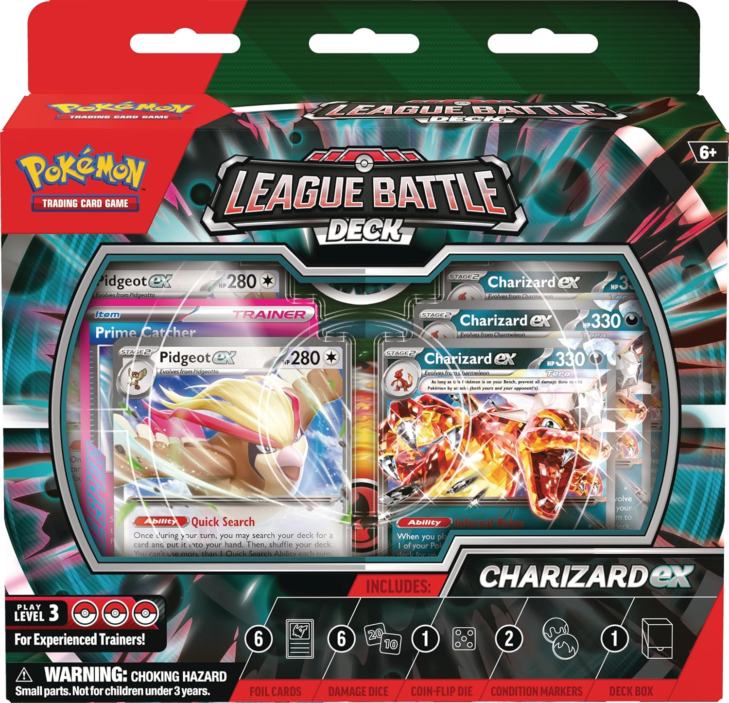 Pokémon TCG: Charizard ex League Battle Deck (1 Ready-to-Play 60-Card Deck Including Charizard ex and Pidgeot ex)