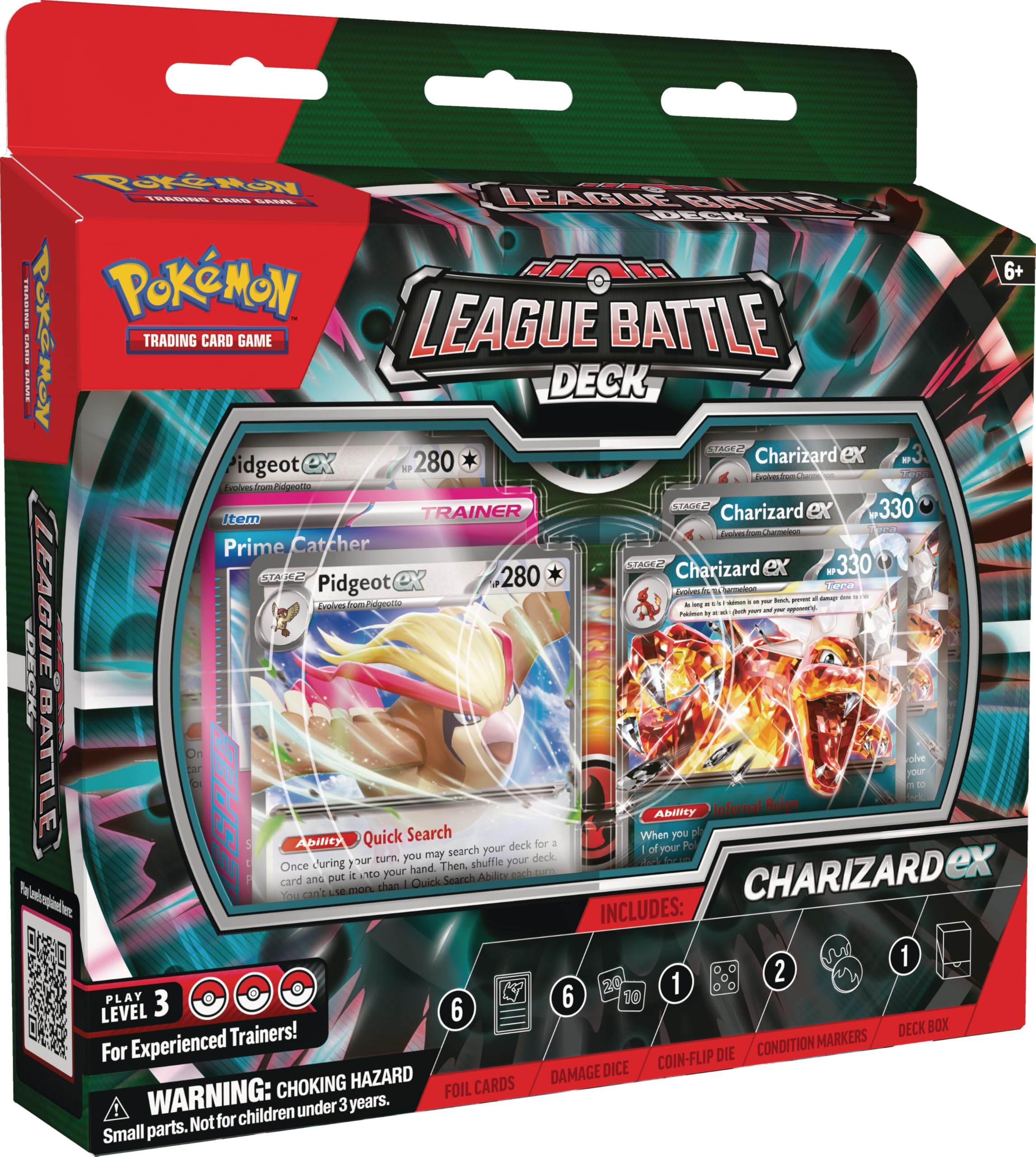Pokémon TCG: Charizard ex League Battle Deck (1 Ready-to-Play 60-Card Deck Including Charizard ex and Pidgeot ex)