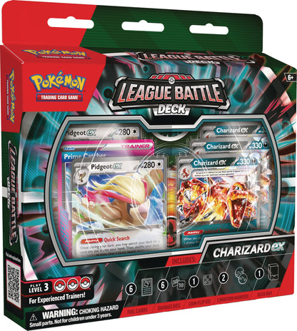 Pokémon TCG: Charizard ex League Battle Deck (1 Ready-to-Play 60-Card Deck Including Charizard ex and Pidgeot ex)
