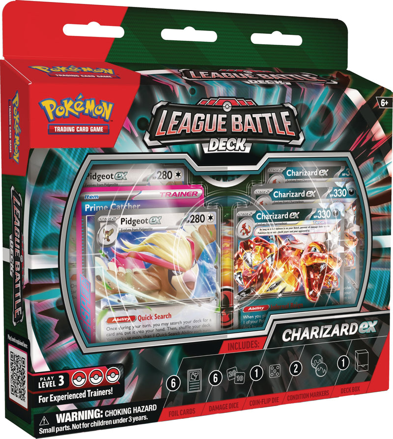 Pokémon TCG: Charizard ex League Battle Deck (1 Ready-to-Play 60-Card Deck Including Charizard ex and Pidgeot ex)