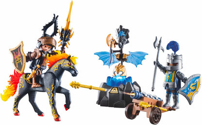 PLAYMOBIL Novelmore 71645 Bewachung der Rüstung, inklusive Zwei Rittern, einem Pferd und wertvoller Rüstung, actionreiches Spielzeug für Kinder ab 4 Jahren