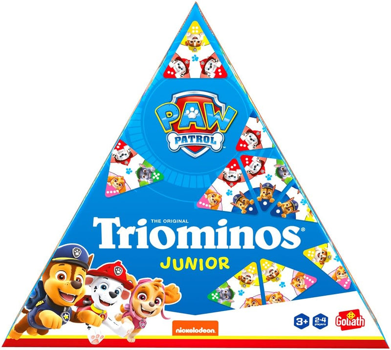 Triominos Junior Paw Patrol, Bordspel vanaf 3 Jaar, Gezelschapsspel voor Kinderen, Paw Patrol Speelgoed geschikt als Cadeau